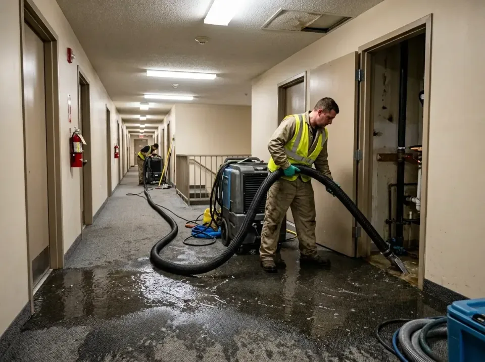 multi-unit-apartment-hallway-f-005 — frequently asked questions, Emergency Burst Pipe Water Extraction & Removal in Binghamt…
